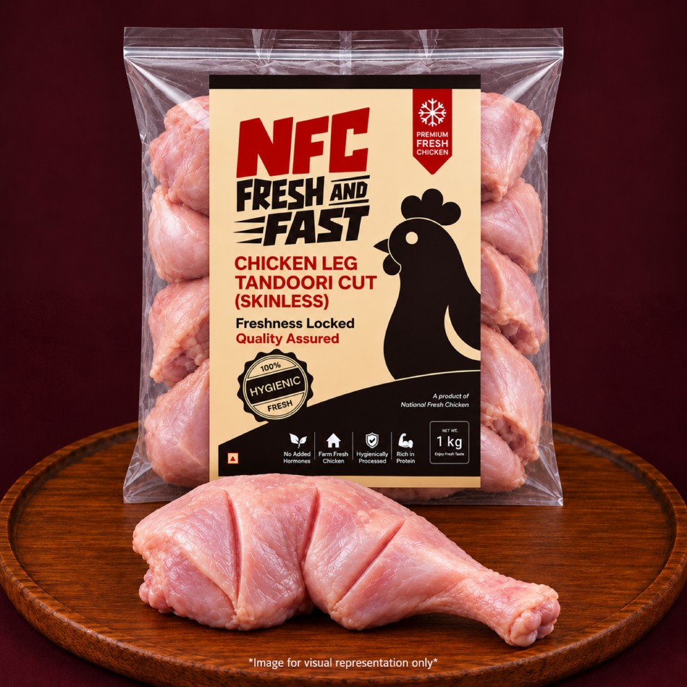 Chicken Leg Tandoori Cut (Skinless)